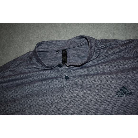 Adidas Golf Henley Shirt Mens Size 2XL XXL Polyester Performance Purple - Picture 6 of 7
